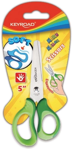 Forbici per bambini Keyroad Soft 12,5 cm verdi