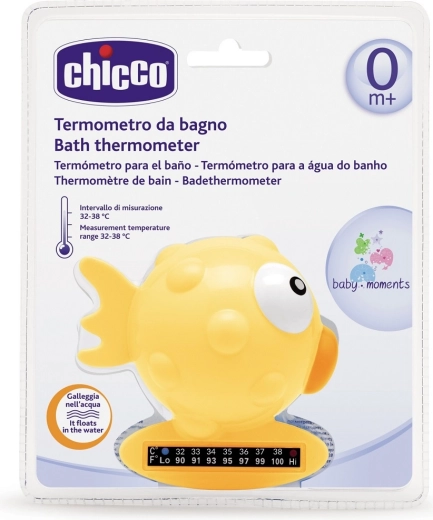 Chicco termometro da bagno a forma di pesciolino – arancione