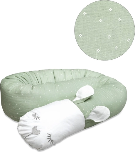 Vinter & Bloom Meadow paracolpi e cuscino per l’allattamento Green Fields