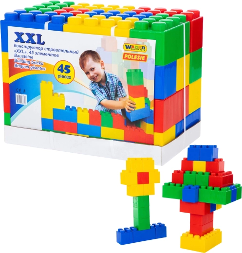 Mattoncini da costruzione XXL 45 pz