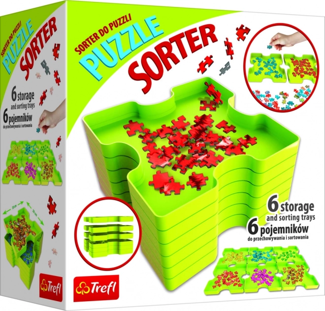 Ordinatore per puzzle con accessori 6 scatole Trefl