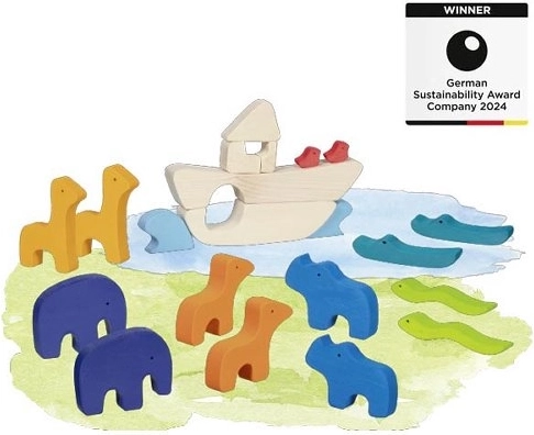 Arca di Noè – set di figurine in legno