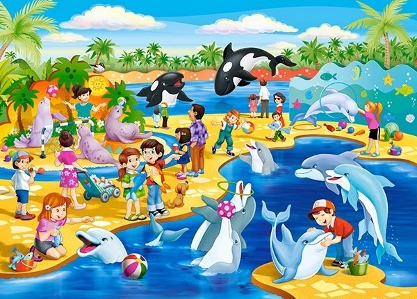 Puzzle Delfinario 60 pezzi