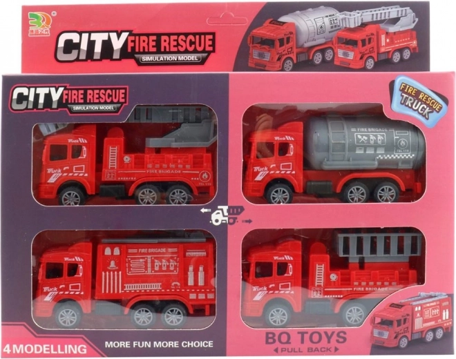 Auto dei Vigili del Fuoco a Retro