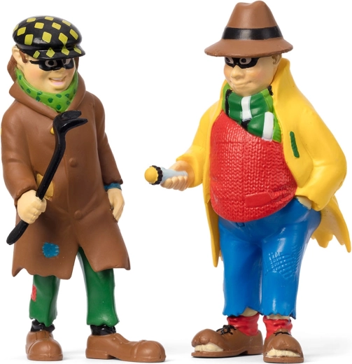 Statuine dei ladri Dunder Karlsson e Blom – Pippi Calzelunghe (2 pz)