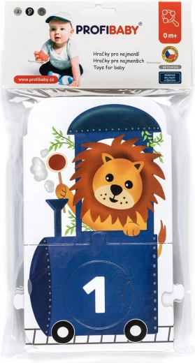 Profibaby puzzle trenino dello zoo con numeri e animali