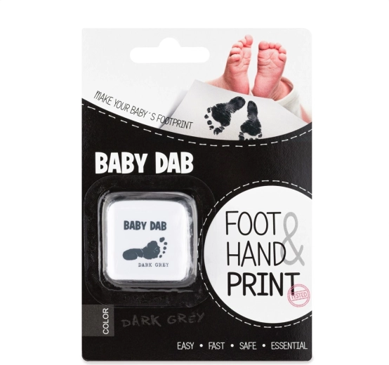 Baby Dab colore per impronte dei bambini – grigio