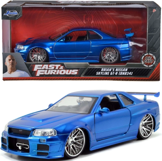 Modello auto NISSAN Skyline Fast & Furious 19 cm