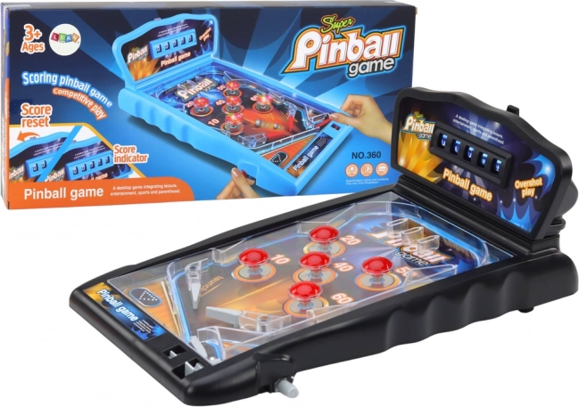 Flipper da tavolo con luci, suoni e contatore del punteggio