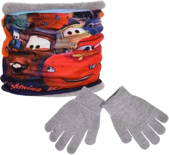 Set scaldacollo e guanti Disney Cars con maschera regalo - 1 pezzo