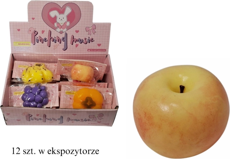 Pallina antistress da spremere a forma di frutta - 1 pezzo