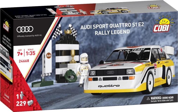 Cobi Audi Sport Quattro S1 E2 – leggenda dei rally in scala 1:35 (229 pezzi)