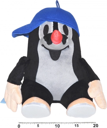 Krtek peluche seduto 31 cm con cappellino blu