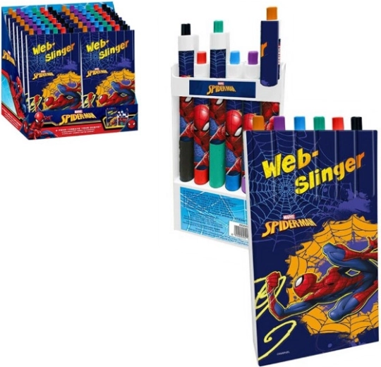 Set di 6 penne colorate SPIDERMAN
