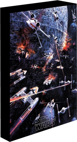 Quadro LED luminoso 30x40 cm Star Wars