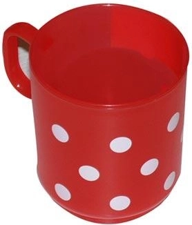 Tazza in plastica opaca 0,25 l con stampa – mix di colori