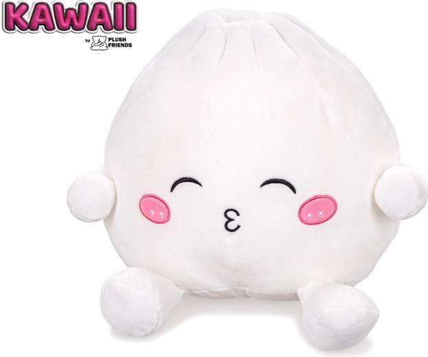 Plush Friends Kawaii gnocchetto Bao di peluche con bocca a bacio 25 cm - 1 pezzo