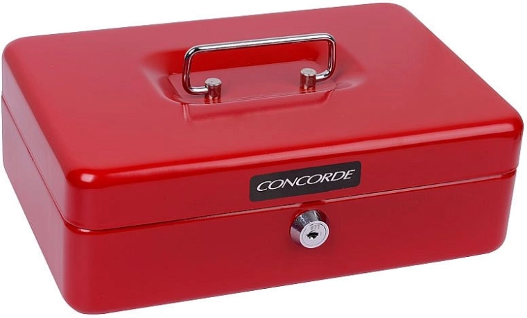 Cassetta di sicurezza in metallo CONCORDE, rossa