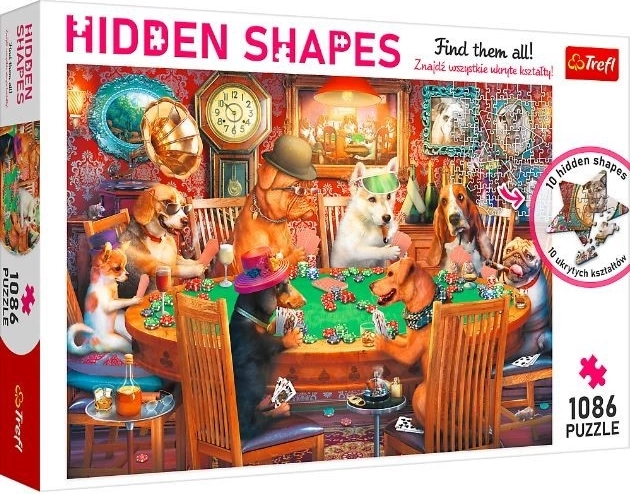 Puzzle TREFL Hidden Shapes Serata di gioco 1086 pezzi