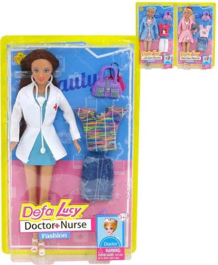 Bambola Defa Lucy dottoressa / infermiera 29 cm con accessori - 1 pezzo