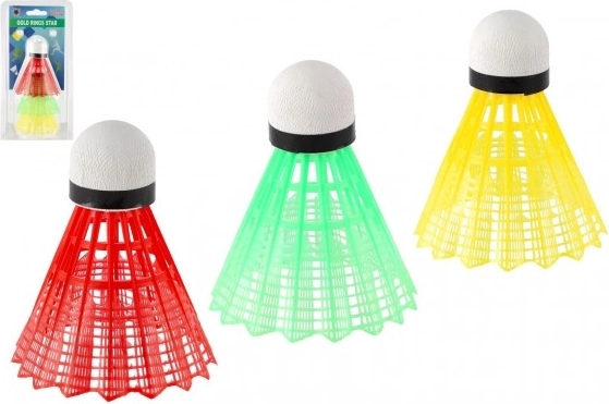 Volani da badminton in plastica colorata 3 pz