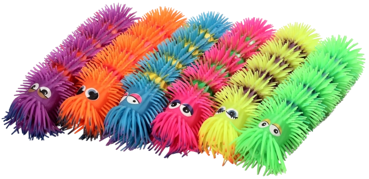 Centopiedi/caterpillar antistress da schiacciare 30 cm – più varianti