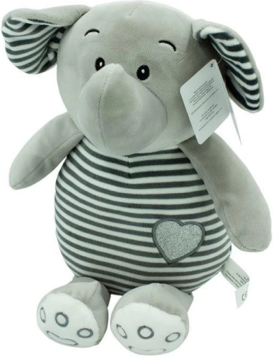 Mascotte a righe Hugs - elefante 26 cm