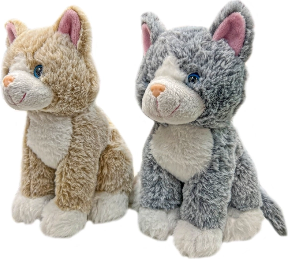 Gatto di peluche 23 cm – morbido compagno di coccole per bambini dalla nascita
