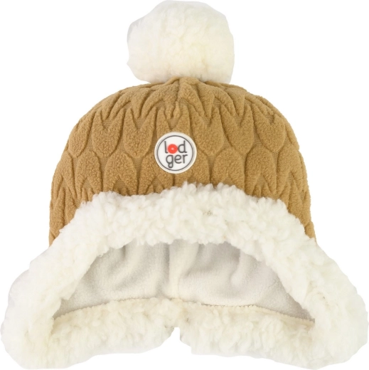 Cappello invernale in pile Lodger Hatter empire fleece dark honey (3–6 mesi) - 1 pezzo