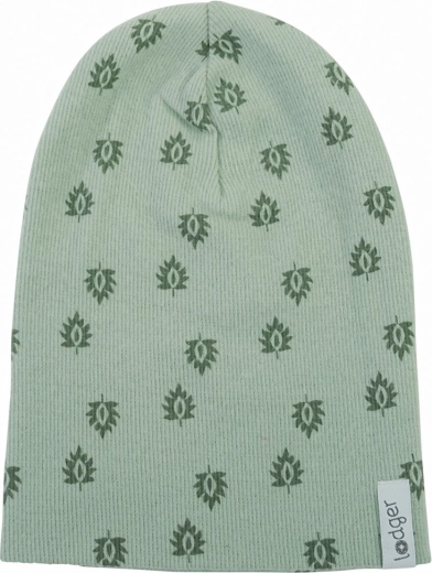 LODGER berretto in cotone a costine con stampa silt green 0–6 mesi