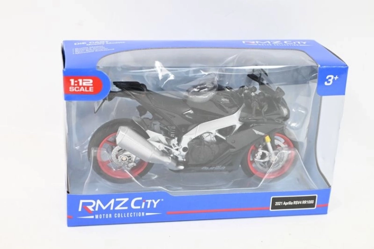 RMZ Hobby modello moto Aprilia RSV4 1:12 nero