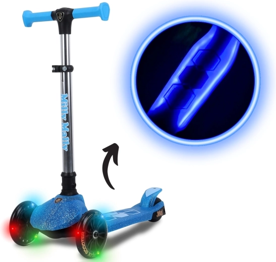 Monopattino per bambini a tre ruote Milly Mally Jelly blu