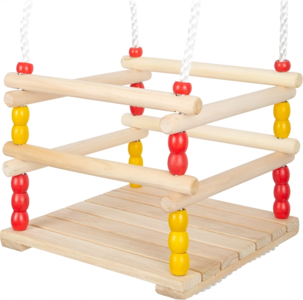 altalena per bambini in legno con protezione SMALL FOOT