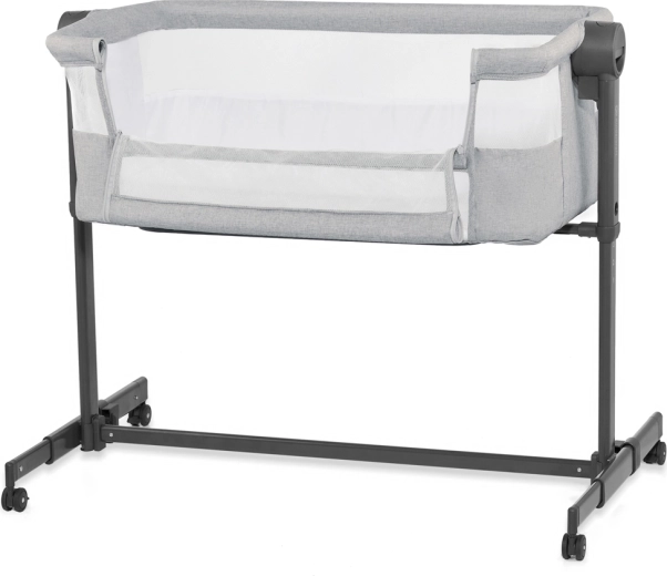 Kinderkraft culla affiancabile 2 in 1 Nestee Up 2, grigio chiaro