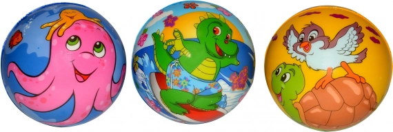 Pallina per bambini con animaletti 9 cm