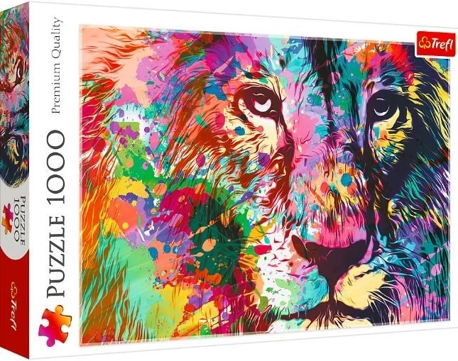 Puzzle 1000 pezzi Leone colorato