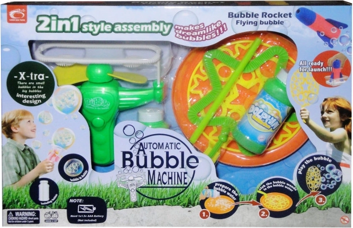 Set di bolle con macchina elettrica