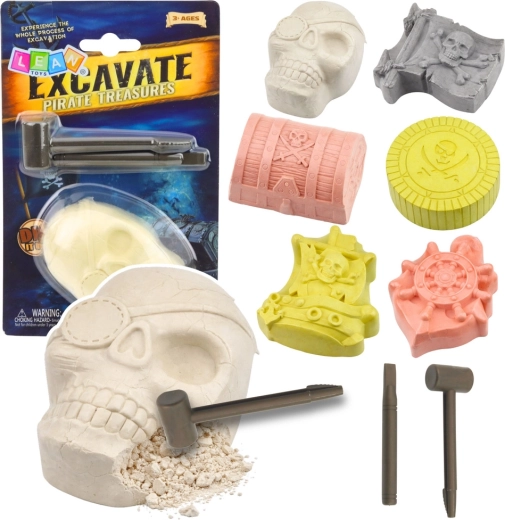 Set archeologico dei pirati – scavi di tesori nascosti per bambini