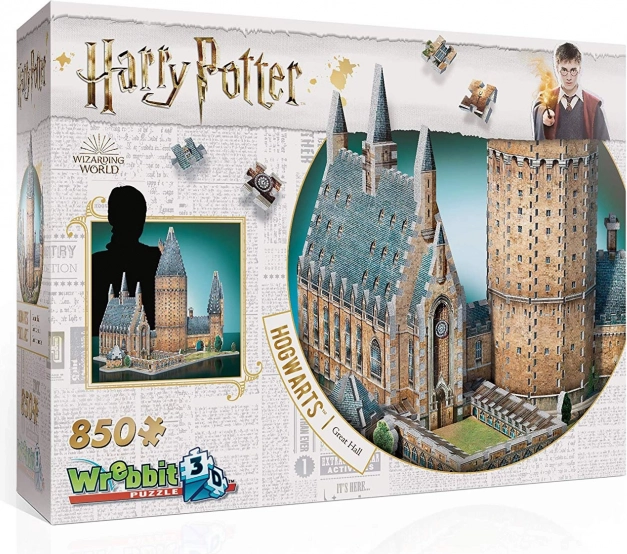 Wrebbit puzzle 3D Harry Potter: Grande Sala di Hogwarts 850 pezzi
