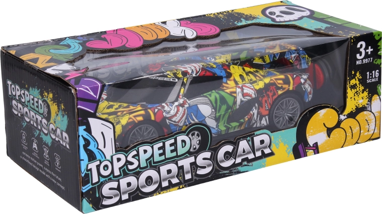 Auto RC graffiti telecomandata 24,5 cm - 1 pezzo