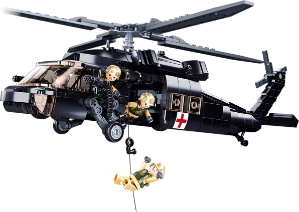 Sluban ModelBricks elicottero di soccorso UH-60 Black Hawk