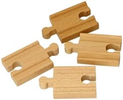 Babu trenini – binario dritto in legno 5 cm, 6 pz