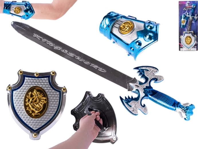 Set da cavaliere – spada 56 cm e scudo per bambini
