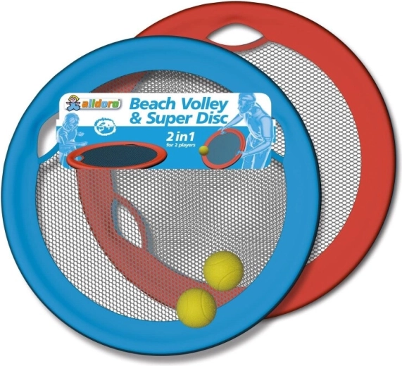 Super disco da lancio 50 cm – set da 2 pz con rete e palline