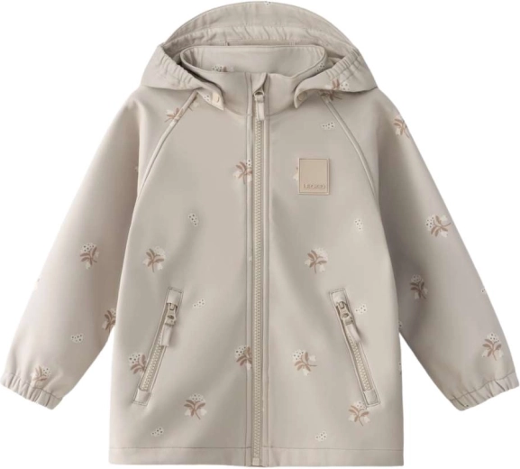 Giacca softshell Leokid Lake Silver Cloud Flower taglia 116