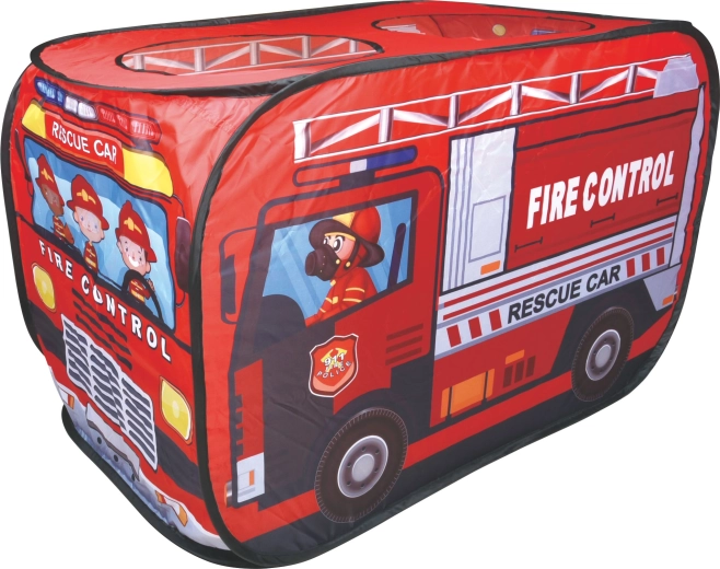 PLEJO tenda pop-up per bambini per giocare, tema vigili del fuoco