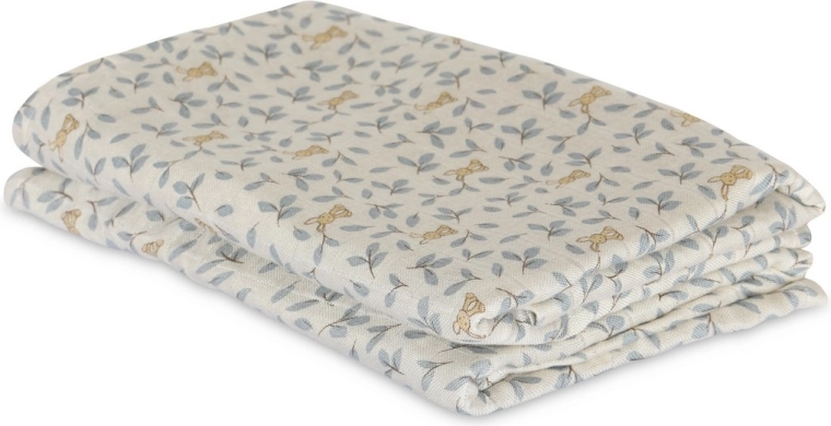 NUUROO josefine pannolini in mussola di bambù bunny leaf - 2 pz