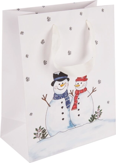 Borsa regalo in carta PUPAZZO DI NEVE 18 × 10 × 23 cm