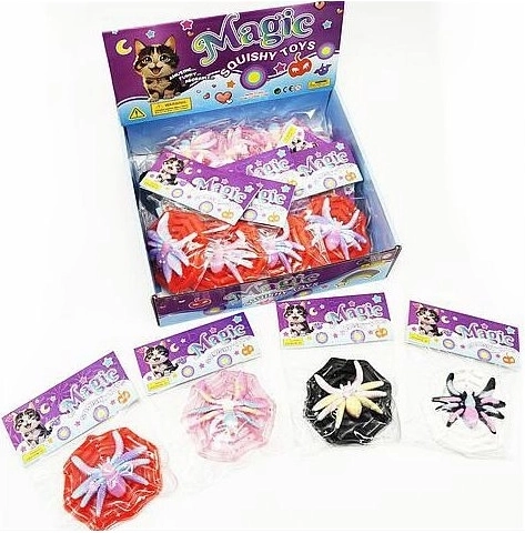 Gadget antistress ragno con ragnatela