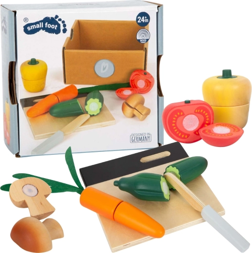 Set di verdure da tagliare in legno small foot fresh